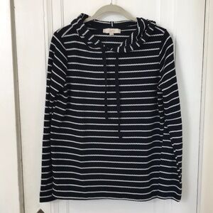 LOFT light knit striped hoodie